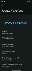 Project Matrixx | Redmi Note 11 | OFFICIAL | Android 14 8 photo 2024 01 18 19 48 23